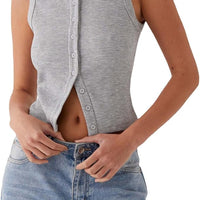 REVELLE™ - Blair Buttoned Knit Top