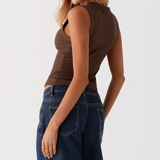 REVELLE™ - Blair Buttoned Knit Top