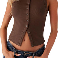 REVELLE™ - Blair Buttoned Knit Top