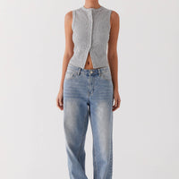 REVELLE™ - Blair Buttoned Knit Top