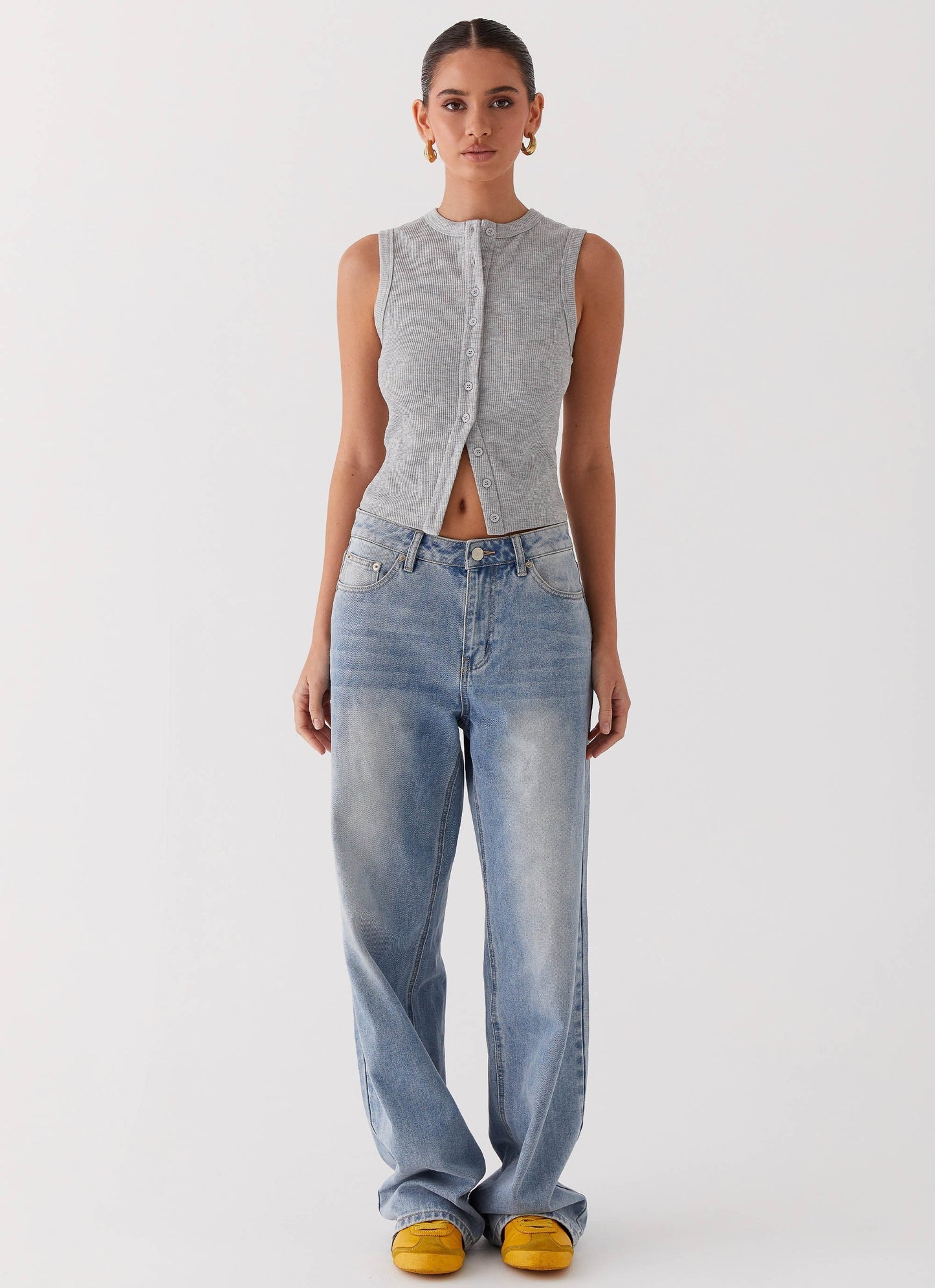 REVELLE™ - Blair Buttoned Knit Top