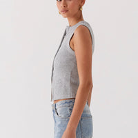 REVELLE™ - Blair Buttoned Knit Top