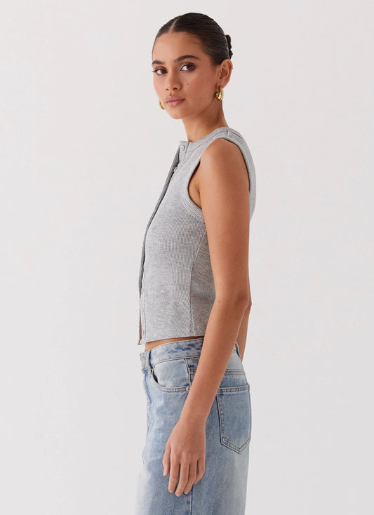 REVELLE™ - Blair Buttoned Knit Top