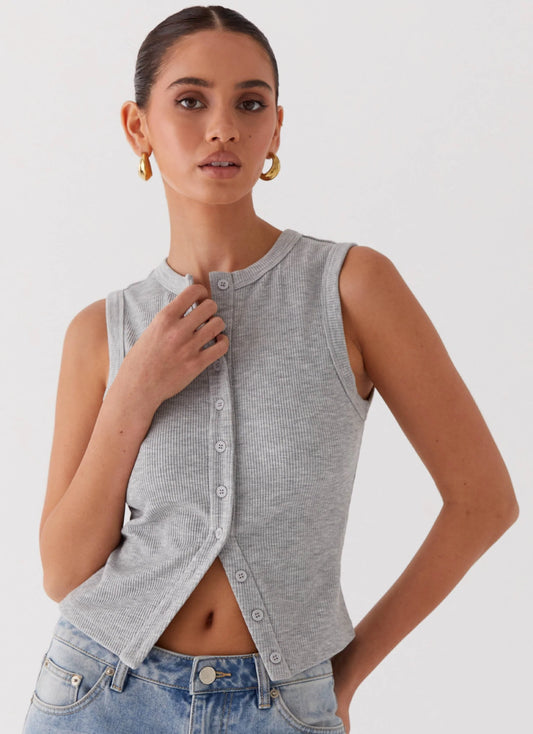 REVELLE™ - Blair Buttoned Knit Top