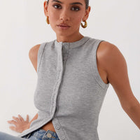 REVELLE™ - Blair Buttoned Knit Top