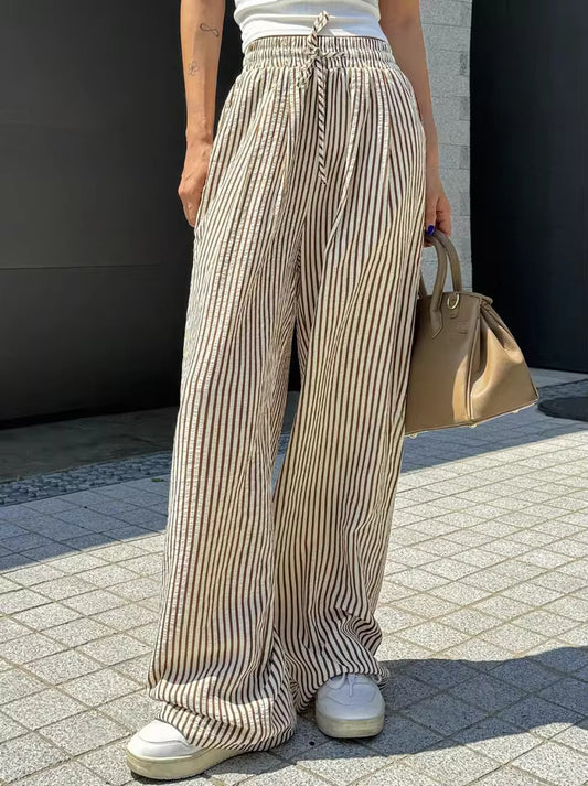 REVELLE™ - Striped Palazzo Trousers